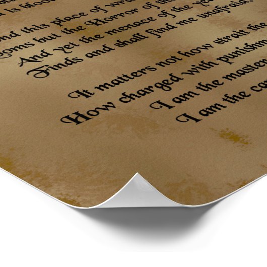 Invictus Poster (Hoek)