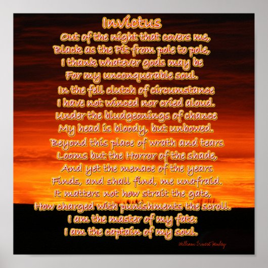 Invictus Poster (Voorkant)