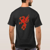 Invictus Red Dragon T-shirt zwart (Achterkant)