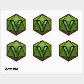 INVICTUS Stream "GREEN TEAM"-Logo Ronde Sticker (Vel)