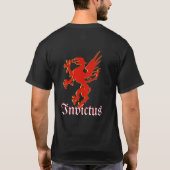 Invictus T-shirt, Red Dragon T-shirt (Achterkant)