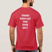INVICTUS T-Shirt - Rood team (Achterkant)