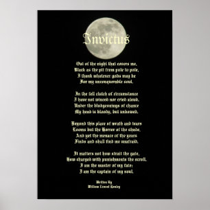 Invictus, Victoriaans gedicht op afbeelding van de Poster