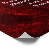 Invictus, Victoriaans gedicht zwarte adelaar Poster (Hoek)