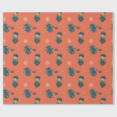 Invierno acogedor con té caliente y pastas cadeaupapier (Vlak)