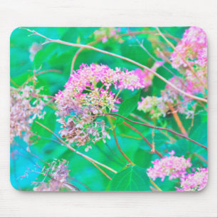 Invincibelle Spirit Heet Roze Hortensia's op Aqua Muismat