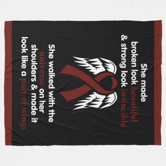 INVINCIBLE...APS FLEECE DEKEN (Voorkant (Horizontaal))