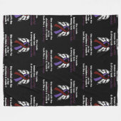 INVINCIBLE... Arachnoiditis Fleece Deken (Voorkant (Horizontaal))