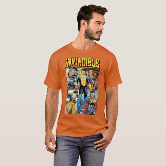 Invincible Comic Retro gift T-shirt (Voorkant volledig)