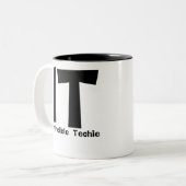 Invincible Computer Information Technology. Tweekleurige Koffiemok (Voorkant links)