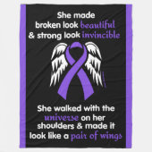 INVINCIBLE... Epilepsie Fleece Deken (Voorkant)