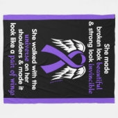 INVINCIBLE... Epilepsie Fleece Deken (Voorkant (Horizontaal))