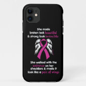 Invincible/her.. borstkanker Case-Mate iPhone case (Achterkant)