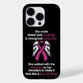 Invincible/her.. borstkanker Case-Mate iPhone case (Achterkant)