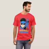 Invincible Mark Grayson Blue Suit Showcase Distres T-shirt (Voorkant volledig)