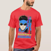 Invincible Mark Grayson Blue Suit Showcase Distres T-shirt (Voorkant)