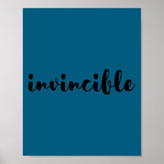 Invincible - Motivational Poster (Voorkant)