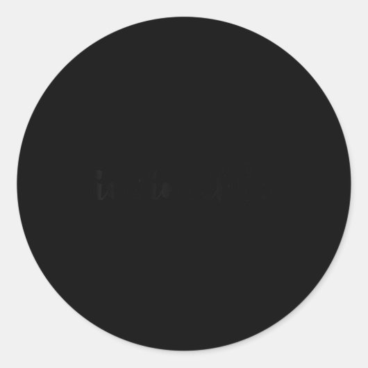 Invincible - Motivational  Ronde Sticker (Voorkant)