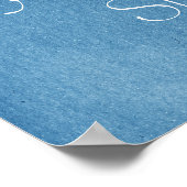 Invincible Summer Inspirerend Blue Art Print (Hoek)