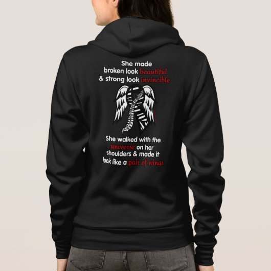INVINCIBLE... Tarlov Cyst Hoodie (Achterkant)