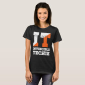 Invincible Techie Computer Programmer Tech Savy T-shirt (Voorkant volledig)