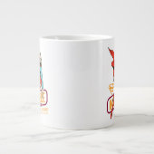 Invincie Supergirl Retro Grafisch Grote Koffiekop (Voorkant)