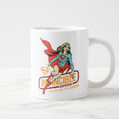 Invincie Supergirl Retro Grafisch Grote Koffiekop (Rechts)