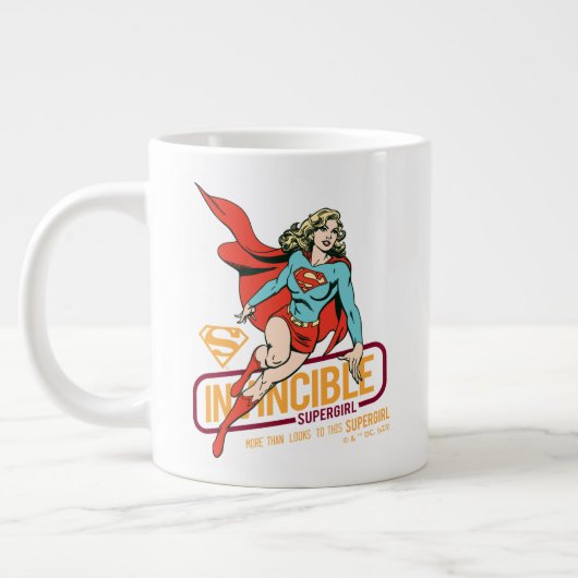 Invincie Supergirl Retro Grafisch Grote Koffiekop (Links)
