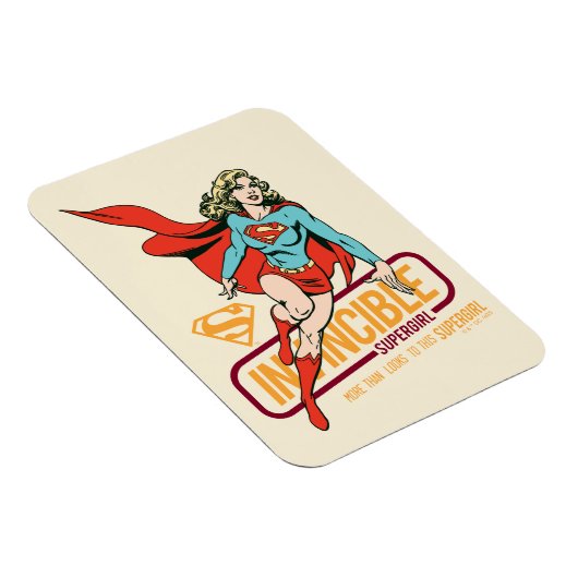 Invincie Supergirl Retro Grafisch Magneet (Rechterzijde)