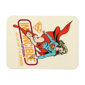 Invincie Supergirl Retro Grafisch Magneet (Horizontaal)