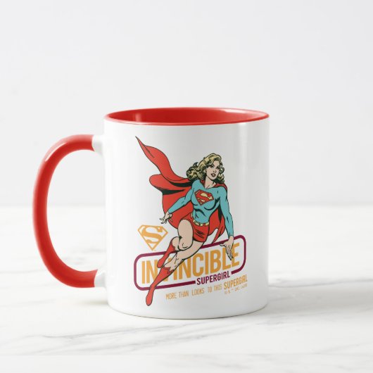 Invincie Supergirl Retro Grafisch Mok (Links)