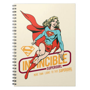 Invincie Supergirl Retro Grafisch Notitieboek