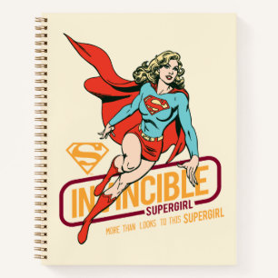 Invincie Supergirl Retro Grafisch Notitieboek