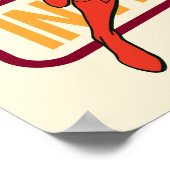 Invincie Supergirl Retro Grafisch Poster (Hoek)