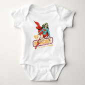 Invincie Supergirl Retro Grafisch Romper (Voorkant)