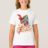 Invincie Supergirl Retro Grafisch T-shirt (Voorkant)
