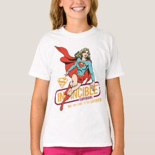 Invincie Supergirl Retro Grafisch T-shirt