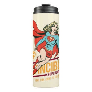 Invincie Supergirl Retro Grafisch Thermosbeker