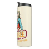 Invincie Supergirl Retro Grafisch Thermosbeker (Geroteerd rechts)