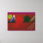 Invisible Girl Trapped in Another Universe Canvas Afdruk (Voorkant)