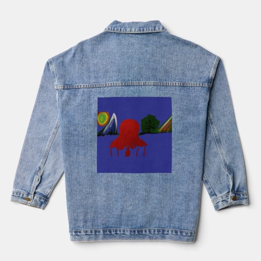 Invisible Girl Trapped in Another Universe Denim Jacket (Achterkant)