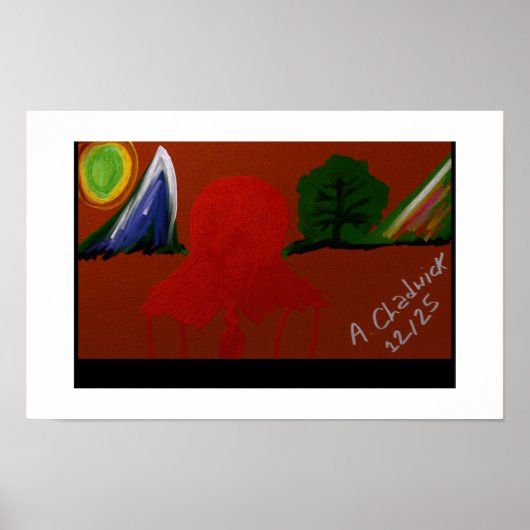 Invisible Girl Trapped in Another Universe Poster (Voorkant)