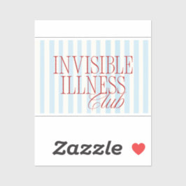 'Invisible Illness Club' Cute Spoonie Sticker