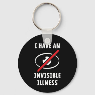 Invisible illness, disability. Onzichtbare ziekte. Sleutelhanger