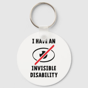 Invisible illness, disability. Onzichtbare ziekte. Sleutelhanger