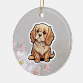 Invisible Leash Dog Memorial Art - Hij is er nog s Keramisch Ornament (Links)