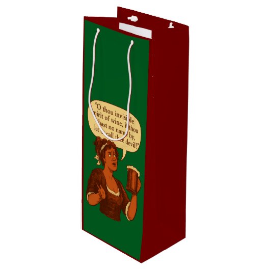 Invisible Spirit of Wine Wijn Cadeautas (Voorkant Gekanteld)