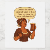 Invisible Spirit - Wine Wijn Etiket (Enkel label)