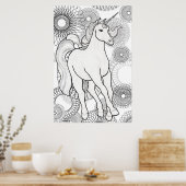 Invisible Unicorn Poster (Keuken)