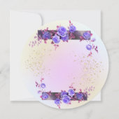 Invitación 20 cumpleaños con rosas personalizada kaart (Achterkant)